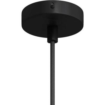 Cilindro Rosone mini in metallo nero con foro unico