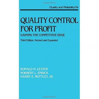 Quality Control for Profit: Gaining the Competitive Edge, Third Edition, (Quality and Reliability, Band 34)