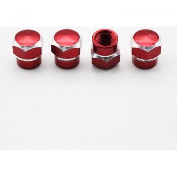 Tapas de Válvula Hexagonales en Aluminio – Lote de 4 Unidades