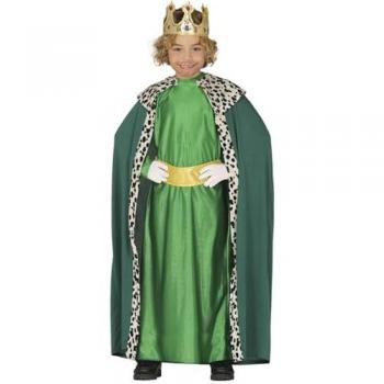 Atuendo de Rey Mago Verde para Niños