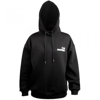 Hoodie CAPELLI NEW YORK Größe M, schwarz, Damen, 80% Baumwolle, 20% Polyester, mit Frontprint