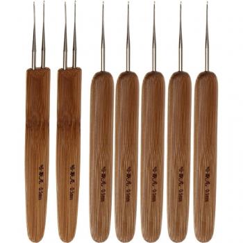 7er Set Häkeln Haken 0,5mm für Haarkunst