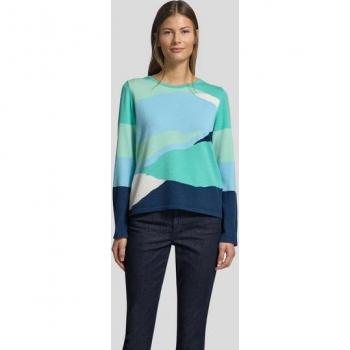 Modal‑Polyacryl‑Polyamid Raben‑Pulli – Damen, gemustert, Länge Langarm, Größe 46