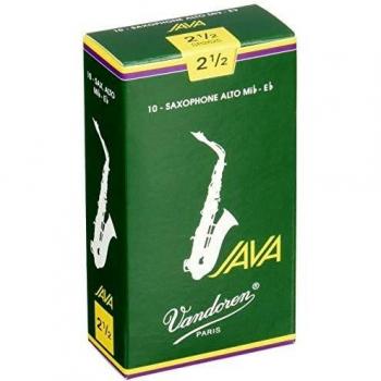 Vandoren Java Alto Saxophone Reeds, 2.5, Box of 10