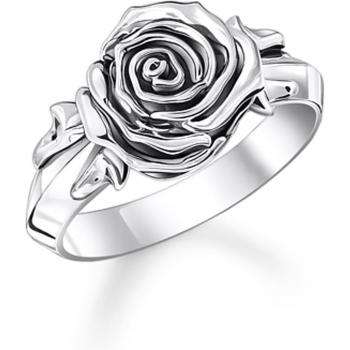 Thomas Sabo TR2487‑637‑21 Size 56 Sterling Silver Rose Ring (Women)