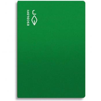 Agenda Escolar A4 Verde con Grapado y Margen Escolofi