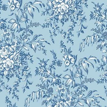 Laura Ashley Picardie Sky Smooth Self-Adhesive Wallpaper