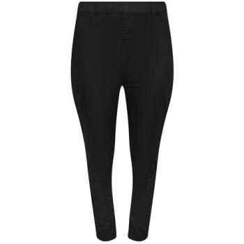 Yours – Plus Size Jeggings in Schwarz mit Taschen