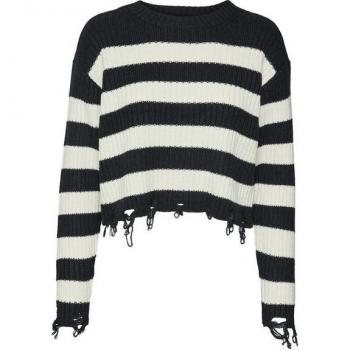 Vero Moda Strickpullover 'MERCER', Regular Fit, Schwarz, Größe S