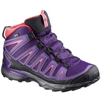 Salomon X‑Ultra Mid GTX Junior 32 Cosmic Purple – Magenta‑Regen‑Purpur‑Madder