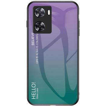 Funda de Impacto Morado Degradado para Oppo A57 4G
