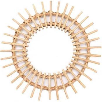 Rattan Decorative Makeup Mirror K43D