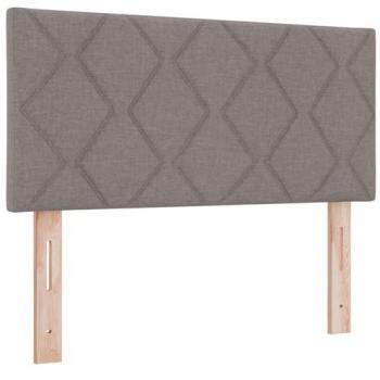 Taupe Geometric Design Headboard, 100 cm (Fabric)