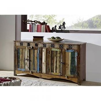 Altholz Massivsideboard 178 × 42 × 88 cm, mehrfarbig lackiert – NATURE OF SPIRIT #40