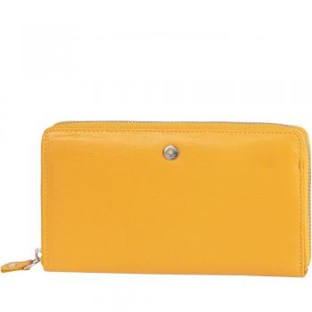 Greenburry 19 cm Yellow Leather Wallet