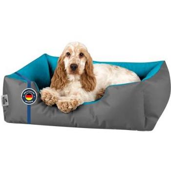 Beddog Lupi Lit Relax – Panier de Sommeil pour Chiens M 70x55 cm, Bleu-Argile