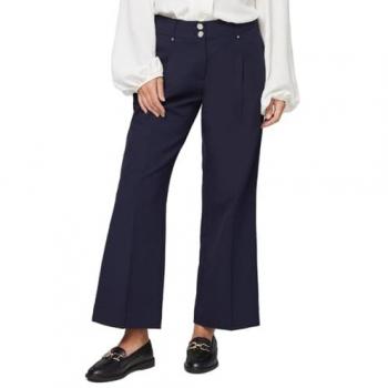 Wallis Petite Navy Tailored Wide Leg Jeans (14)