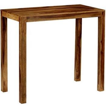 VidaXL Tavolo bar in legno massello 118 x 60 x 107 cm