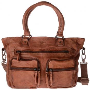 DUDU Onyx Brown: Borsa in Pelle Lavata, Tinta In Capo