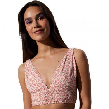 Top de playa Ysabel Mora con escote en V y diseño floral
