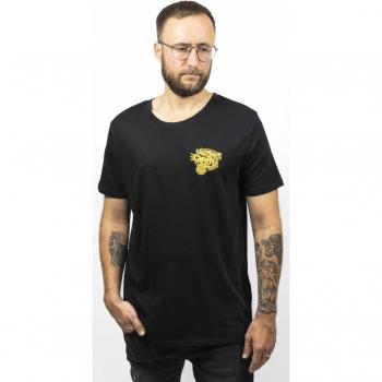 John Doe Noir T-Shirt avec Dessin de Tigre