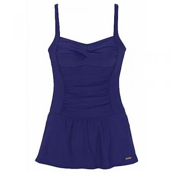 Badekleid LASCANA, Damen, Gr. 44C, blau, mit Shaping-Effekt