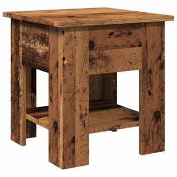 VidaXL Modern Square Coffee Table with Ample Storage, Old Wood Finish, 40x40x42 cm, Engineered Wood