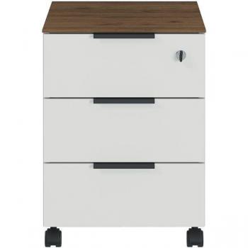 Armario Cajonera GW-Ancona 3 Cajones 51x41x55 cm Cachemir y Nogal