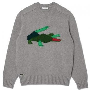 Lacoste Herrenpullover mit gerippten Abschlüssen, Größe M