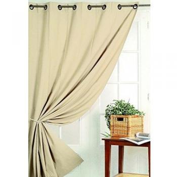 Rideau 100% Occultant Ecru Ignifugé M1 180x140 cm