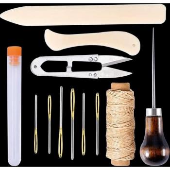 Leather Craft Tools Kit with Sewing Awl