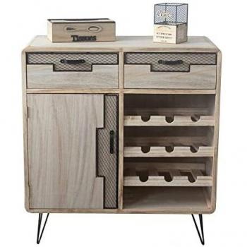 Dkd Premium-Flaschenstativ aus Holz und Metall