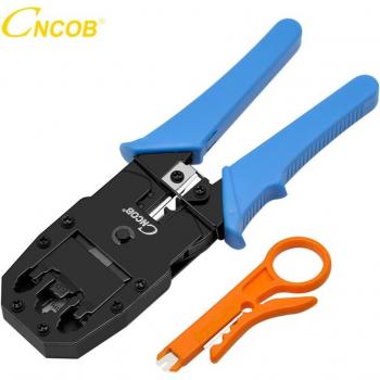 CNCOB Crimpwerkzeug für 8P8C/RJ-45, 6P6C/RJ-12, 6P4C/RJ-11