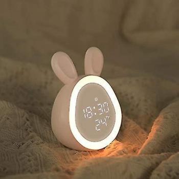 Despertador Rosa con Función de Repetición y Luz Suave