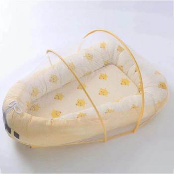 Breathable Cotton Baby Lounger for Travel and Home
