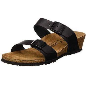 Cuir Naturel Noir Tessa Sandali Birkenstock Papillio 41 EU