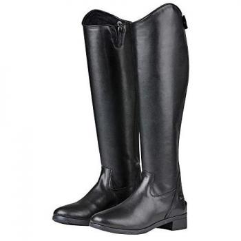 Weatherbeeta Tall Dress Riding Boots: Saxon Syntovia – Black, UK 6 (Wide)