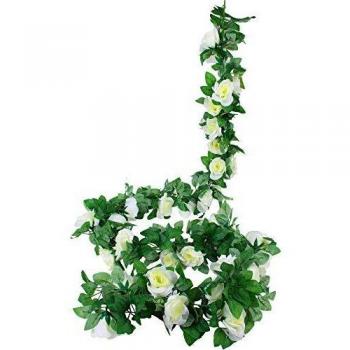 Fake Rose Vine Garland 3 Strands for Home and Wedding Decor
