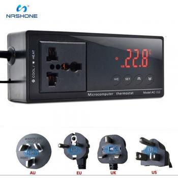 Nashone 220V Digital Aquarium Thermostat with Waterproof Sensor