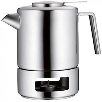 WMF Kult Teekanne mit Stövchen Set 3-teilig, Cromargan Edelstahl mattiert