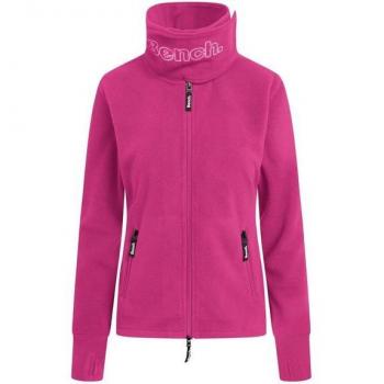 BENCH Fleecejacke „FUNNEL“ – 1 St., glitzernde Stickerei, kapuzenfrei