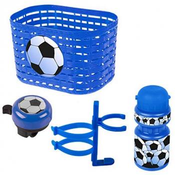 Komplettset für Fußballjungen – Blau & Weiß, 4‑Teil