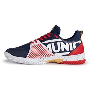 Zapatillas Munich Oxygen 36 Padel Azul Rojo