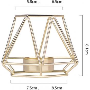 Metall Kerze Tasse in nordischem Design aus Schmiedeeisen, handgefertigtes Dekorationsstück