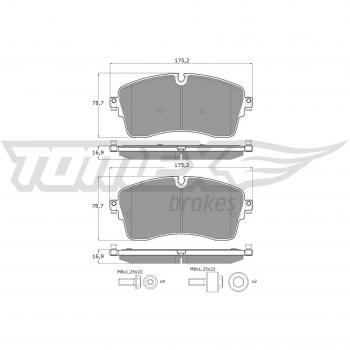 TX60‑55 High‑Performance Brake Pads – TOMEX