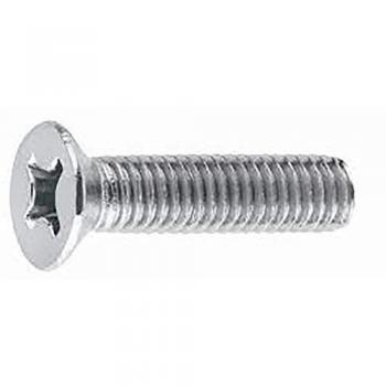 Tornillo Rosca Metrica DIN 965 Cabeza Plana Zincado 30mm M-5 (500 Unidades)