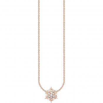 Charmante Kette von Thomas Sabo mit Zirkonia und Schneeflocke