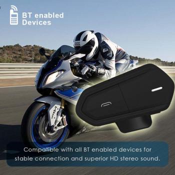 Intercom Moto Noir Étanche Qtb35