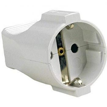 Maurer 19020120 Schuko Base Connector, 16 A, White