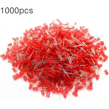 1000 Pieces 5mm Round LED Diodes Red/Green/Yellow/White/Blue
